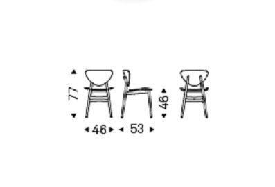 Деревянный стул Cattelan Italia Dumbo Wood