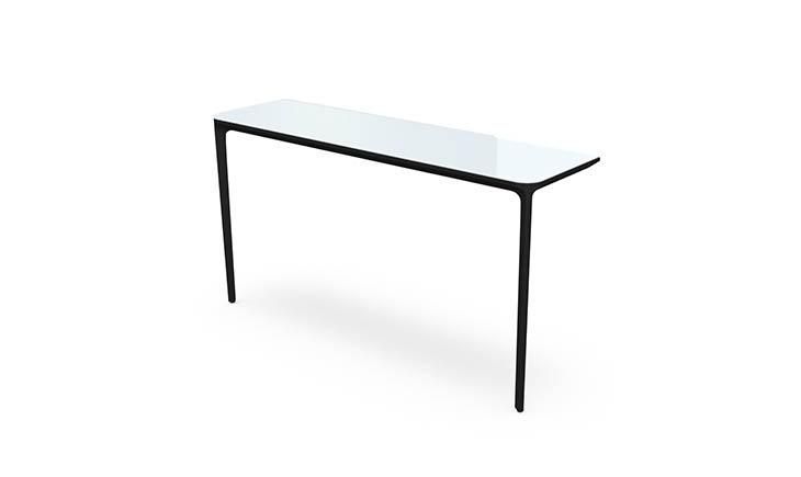 Приставная стеклянная консоль SovetItalia Slim console two legs