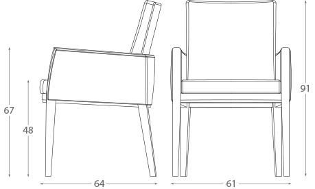 Дизайнерский стул Montbel Newport V1832