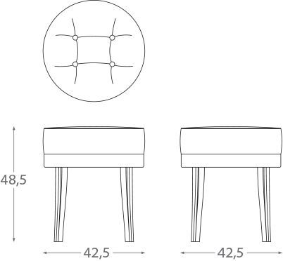 Современный пуф Montbel Pouf 01315