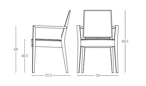 Мягкий стул Montbel Timberly 01725