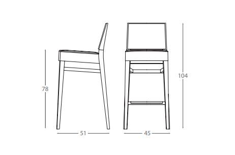 Стильный стул Montbel Timberly 01785