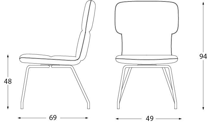 Мягкий стул Montbel Twiggy 04112L