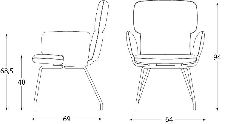 Оригинальный стул Montbel Twiggy 04122L
