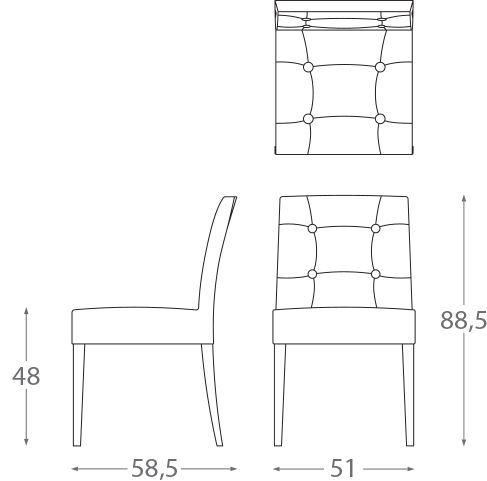 Дизайнерский стул Montbel Zenith 01619X