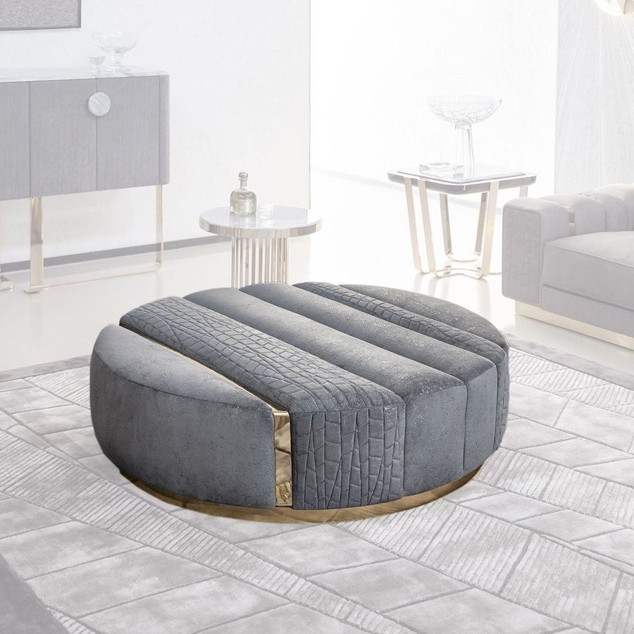 Дизайнерский пуфик Giorgio Collection Charisma round ottoman