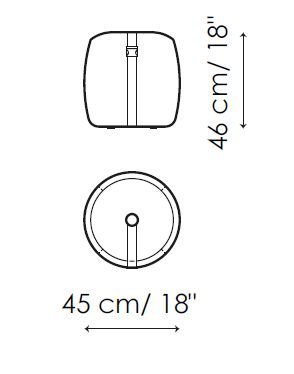 Дизайнерский пуф с ремешком Bonaldo Backpack