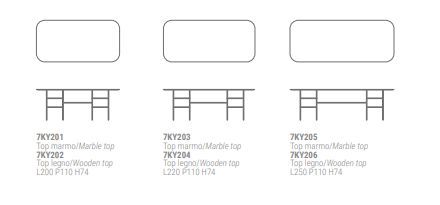 Обеденный стол Giulio Marelli Kyoto Dining Tables