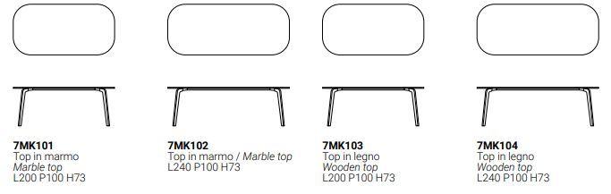 Обеденный стол Giulio Marelli Mike Dining tables