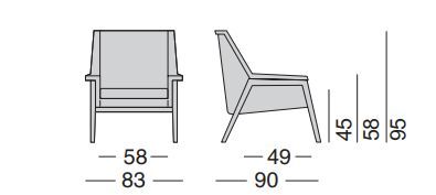 Дизайнерское кресло Giulio Marelli Morris