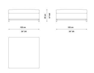 Дизайнерский пуф Galimberti Nino Hugo Pouf