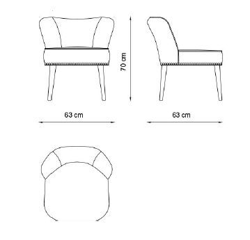 Роскошное кресло Galimberti Nino Tissi Poltroncina