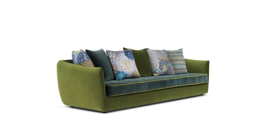 Классический бархатный диван Roche Bobois Cocoon