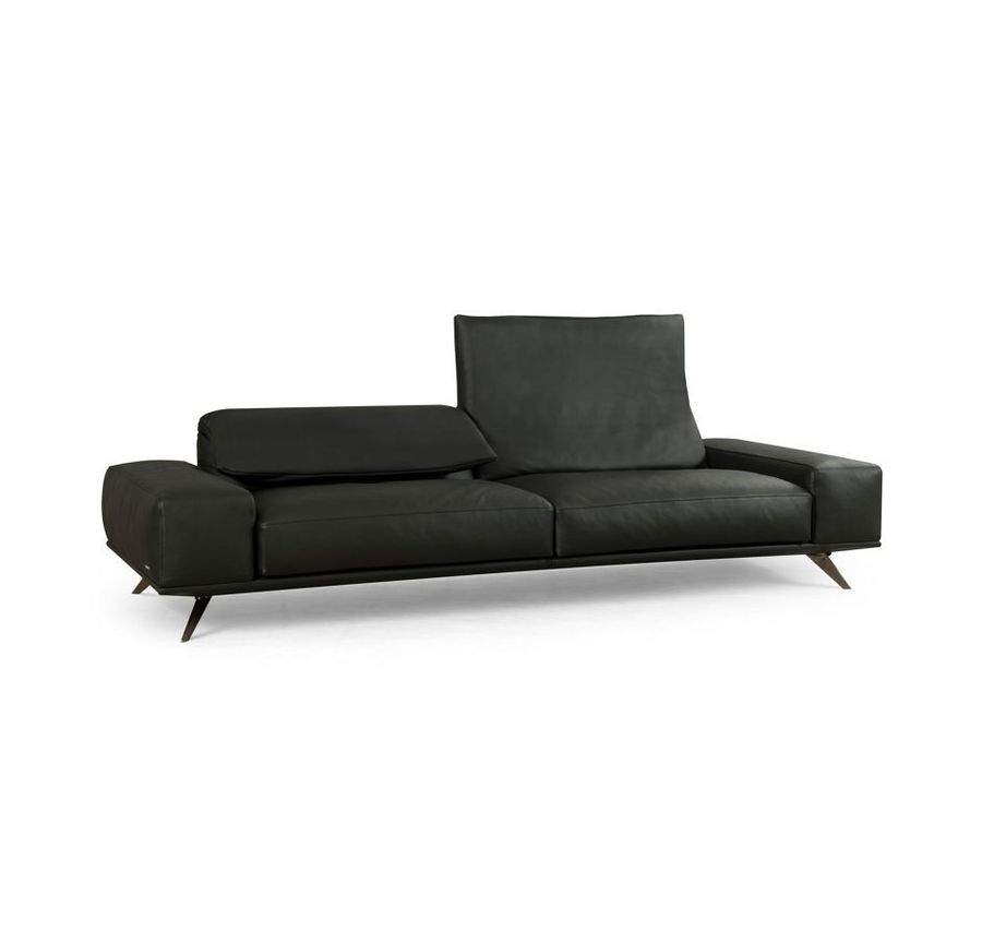 Кожаный диван с гибкой спинкой Roche Bobois Solale