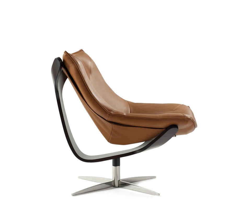 Кожаное кресло-гамак Roche Bobois Dolphin