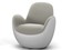 Вращающееся кожаное кресло Roche Bobois Aircell