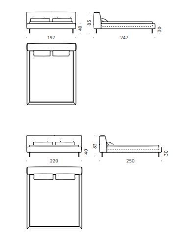 Текстильная кровать DePovada Erei bed