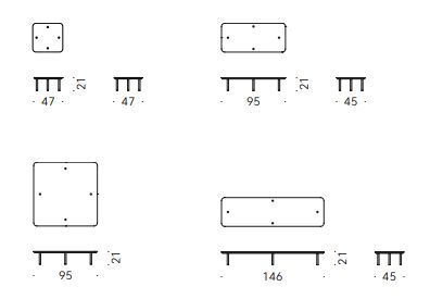 Журнальный столик DePovada Erei Small Tables