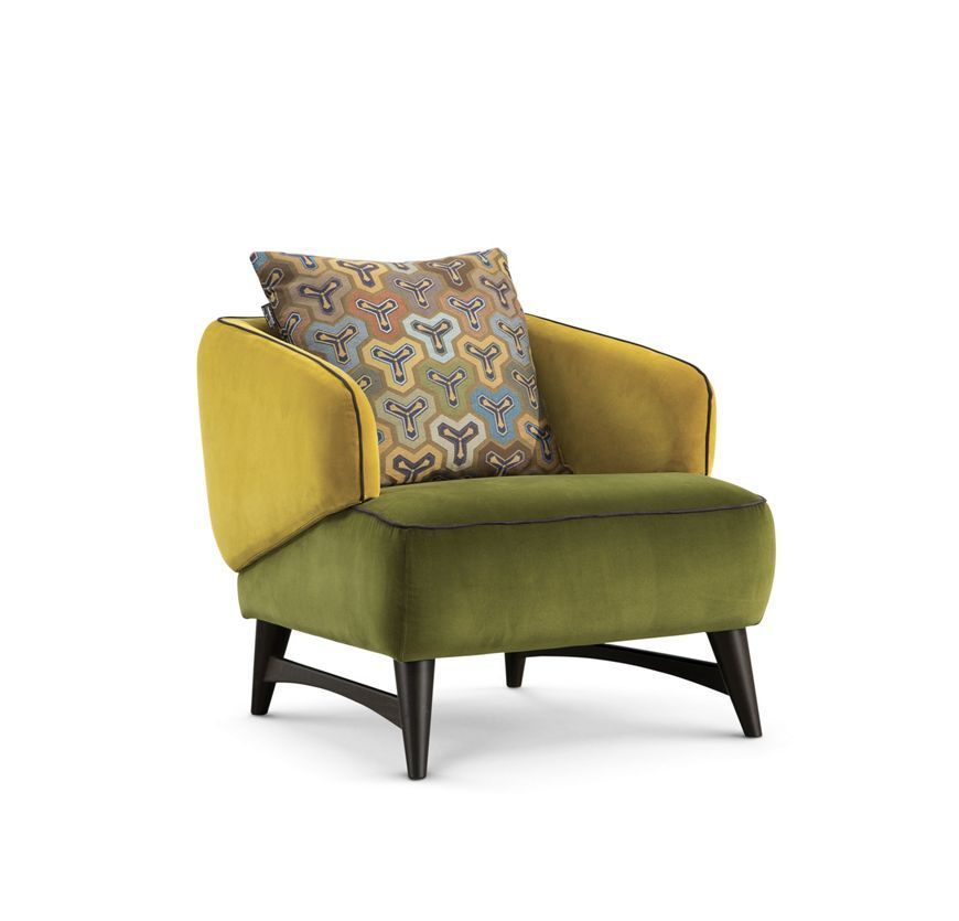 Бархатное кресло Roche Bobois Aries