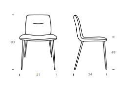 Дизайнерский стул Tonin Casa Alexia 7345