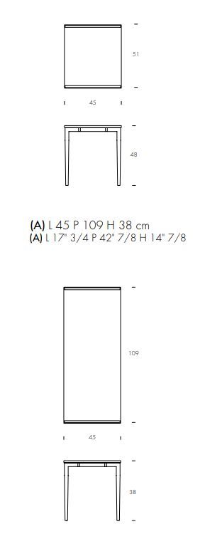 Дизайнерский столик Tonin Casa Maistri 6216_glass