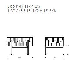 Прикроватная тумбочка Tonin Casa Drops Night 8629