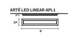 Потолочный светильник Masiero Arte Led Linear APL1