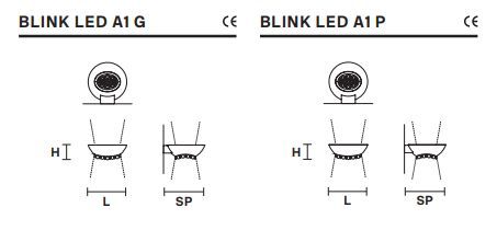 Настенный светильник Masiero Blink Led A1 P, G