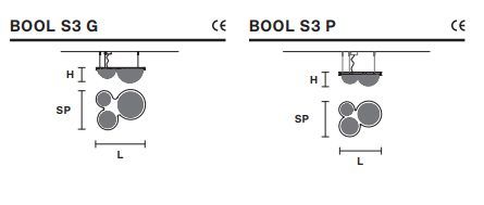 Подвесной светильник Masiero Bool S3 G, P