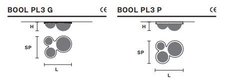 Потолочный светильник Masiero Bool PL3 G, P