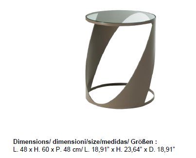 Круглый столик Z-силуэта Roche Bobois Lingotto
