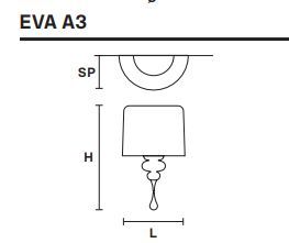 Модный светильник Masiero Eva A3