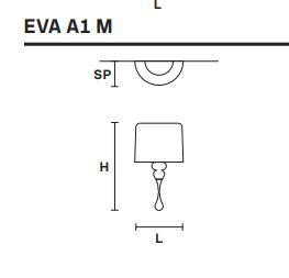 Стильный светильник Masiero Eva A1 M