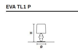 Настольная лампа Masiero Eva TL1 P