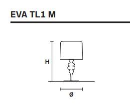 Яркая лампа Masiero Eva TL1 M