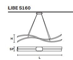 Модный светильник Masiero LIBE S160