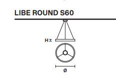 Круглый светильник Masiero LIBE ROUND S60