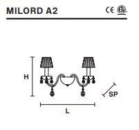 Настенный светильник Masiero Milord A2
