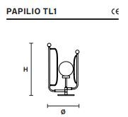 Современная лампа Masiero Papilio TL1