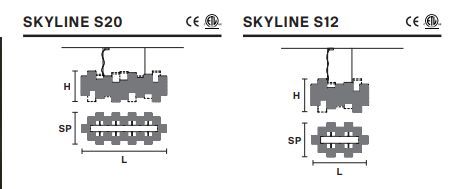 Модная люстра Masiero Skyline S12, S20