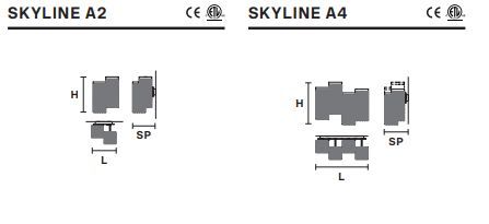 Настенный светильник Masiero Skyline A2, A4