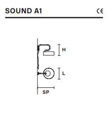 Небольшой светильник Masiero Sound A1