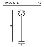 Напольный светильник Masiero Timeo STL