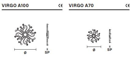 Классический светильник Masiero Virgo A 70, A 100