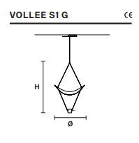 Подвесной светильник Masiero Vollee S1G