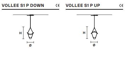 Стильный светильник Masiero Vollee S1P UP, DOWN