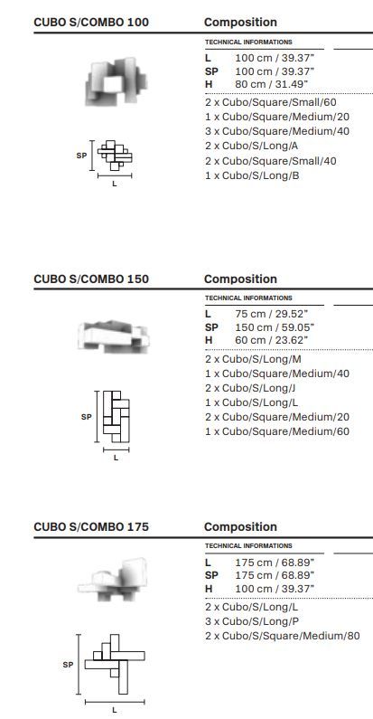 Роскошный светильник Masiero Cubo S/Combo