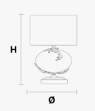 Настольный светильник Masiero Glass VE 1005/TL1