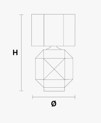 Настольный светильник Masiero Glass VE 1054 TL1 MOK, TRS