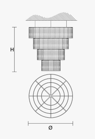 Шикарная люстра Masiero Glass VE 1120 28